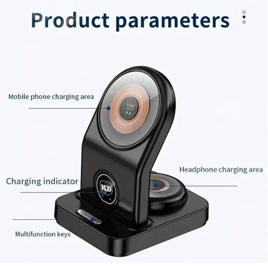 15W MagSafe Wireless Desk Charger for Android/ Apple iPhone - Windgat