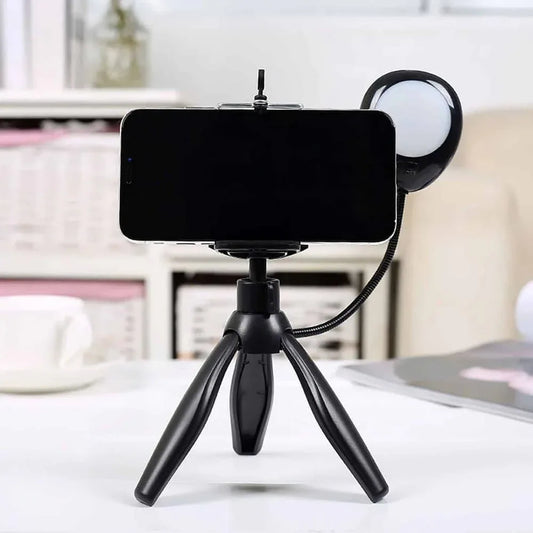 Live Stream/Selfie Mini Tripod and Ring Light for Smartphones - Windgat