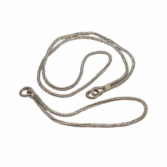 Universal Cell Phone Diamond Lanyard Silver 1x Neck Strap 1x Wrist Strap - Windgat