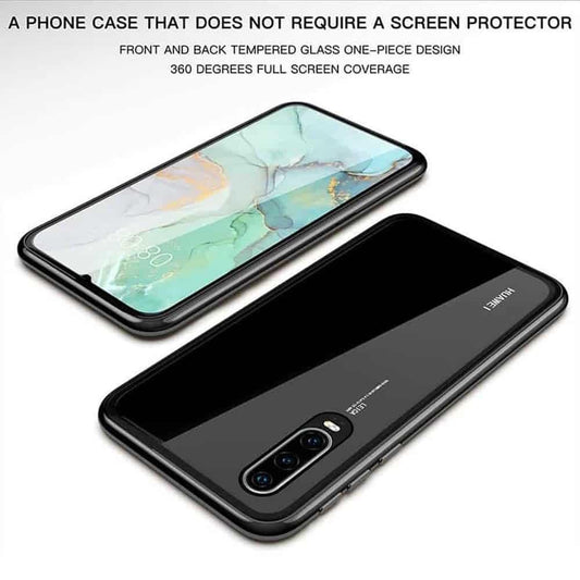 Replacement Magnetic Metal Tempered Glass Case for Huawei P30 - Windgat
