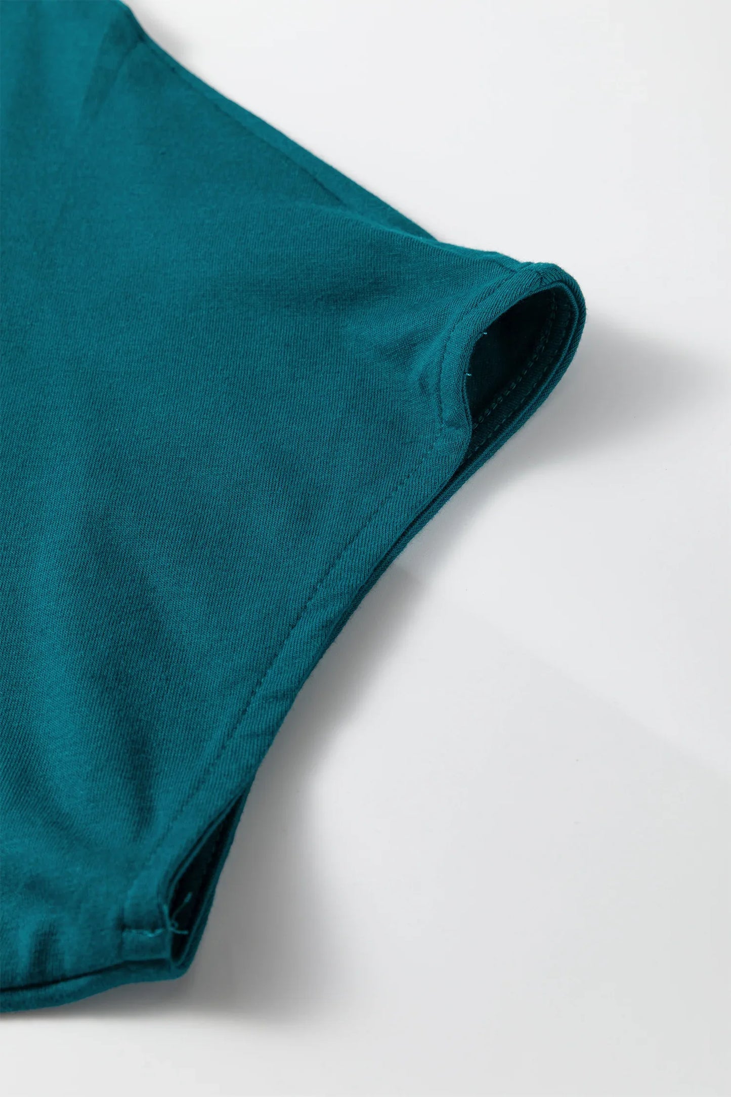 Gossamer Pink Plus Size Solid Color Asymmetric Neck Short Sleeve Blouse - Windgat