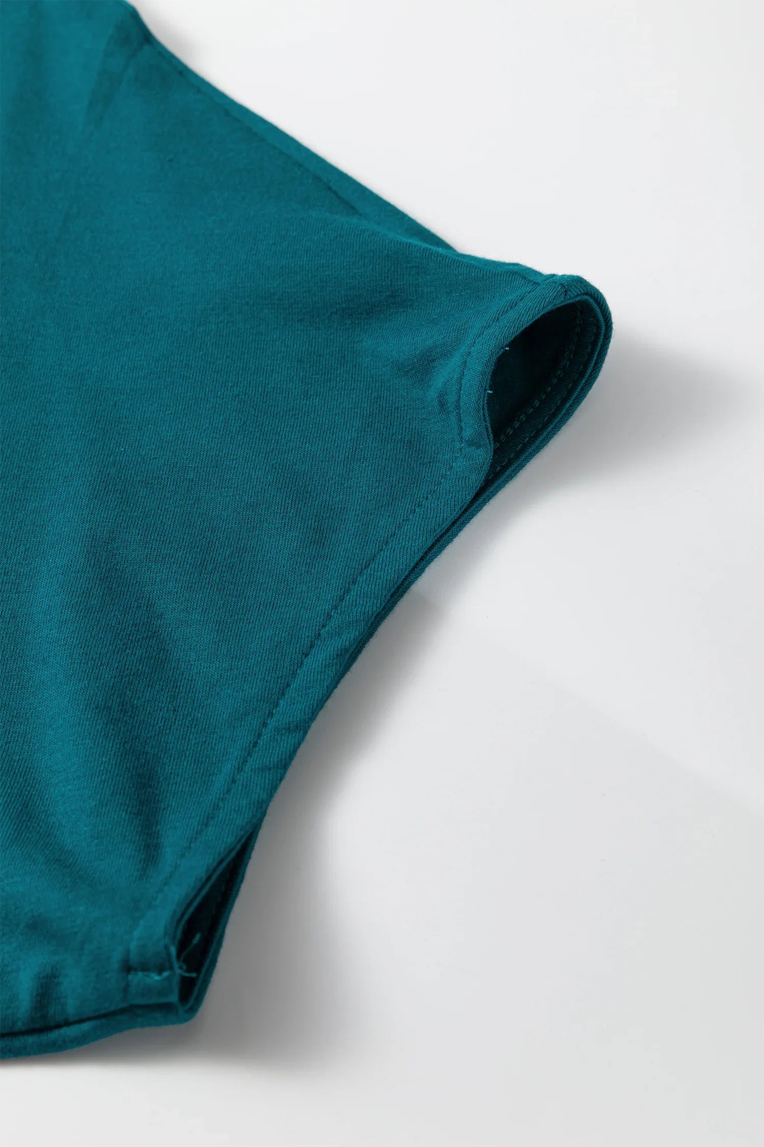 Gossamer Pink Plus Size Solid Color Asymmetric Neck Short Sleeve Blouse - Windgat