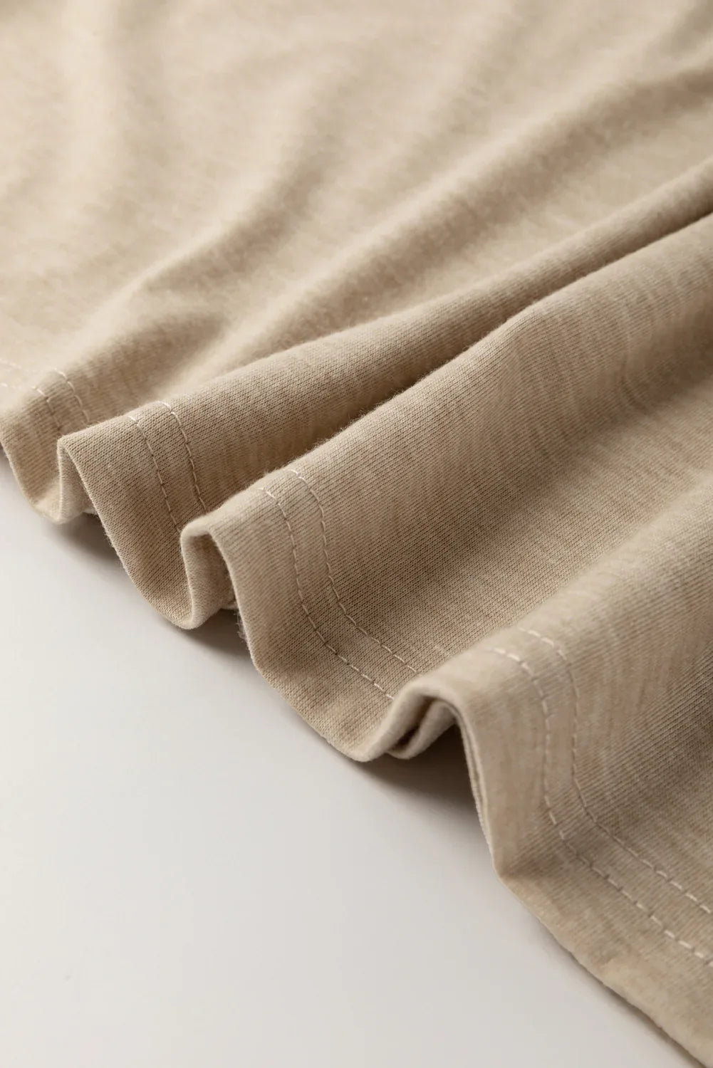 Parchment Solid Color Ruched Puff Sleeve T Shirt - Windgat