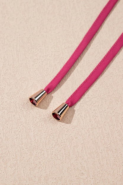 Pink Floral Split Neck Short Sleeve Loose Plus Size Mini Dress - Windgat