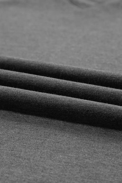 Mist Green Fashion Petal Sleeve V Neck T Shirt - Windgat