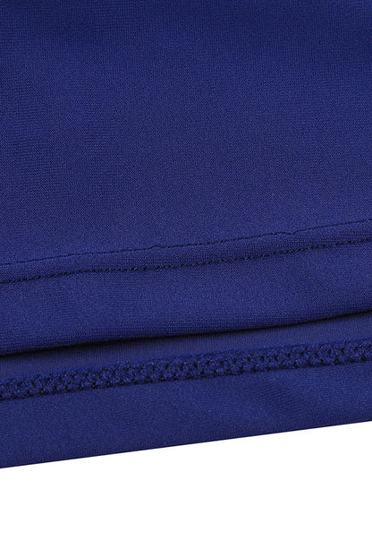 Plus Size Navy Blue Skirted Swim Bikini Bottom - Windgat