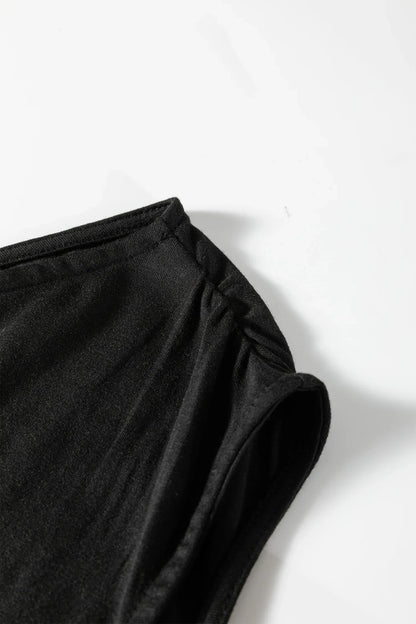 Gossamer Pink Plus Size Solid Color Asymmetric Neck Short Sleeve Blouse - Windgat