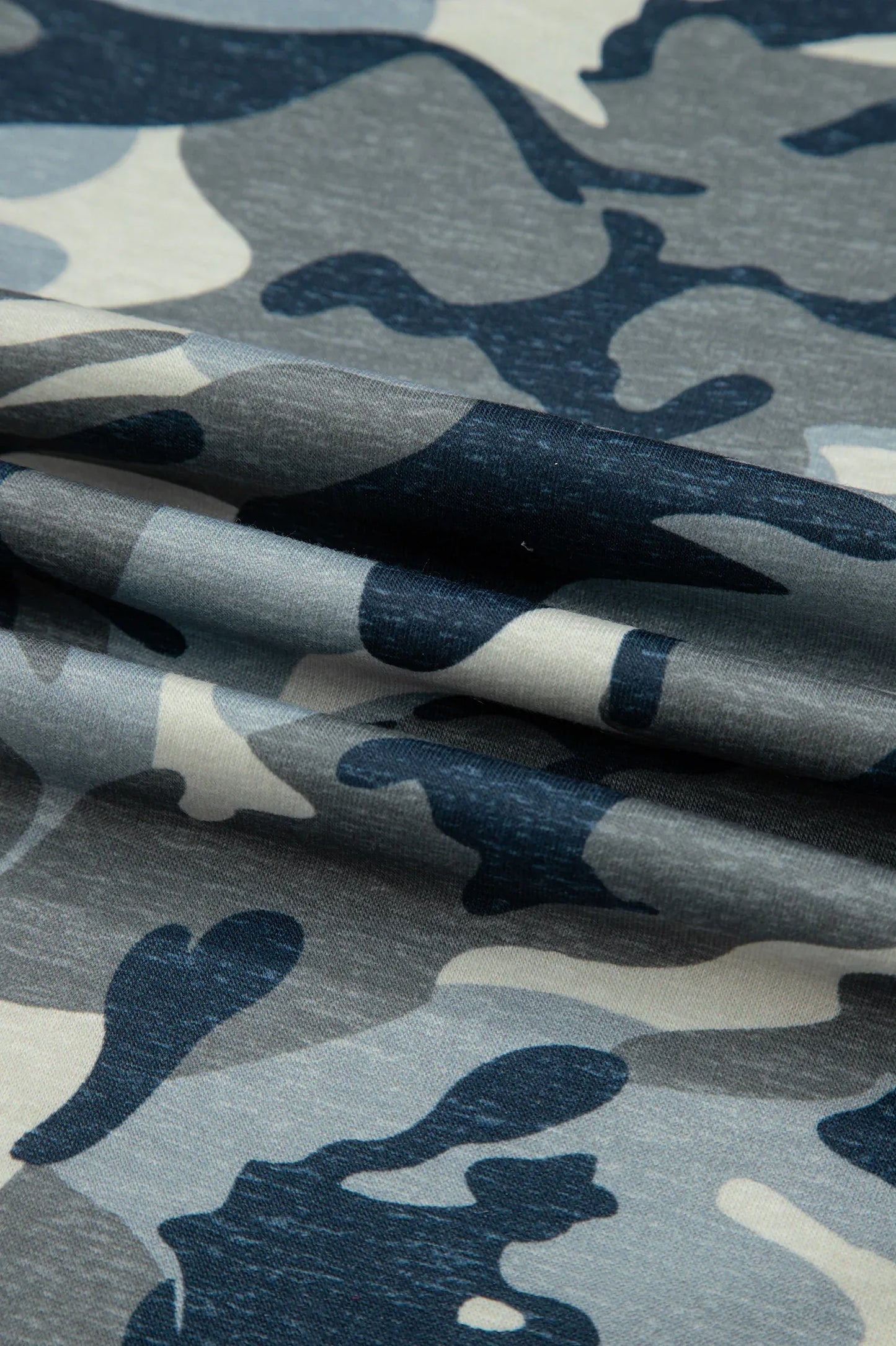 Green Camouflage Print Crew Neck T Shirt - Windgat