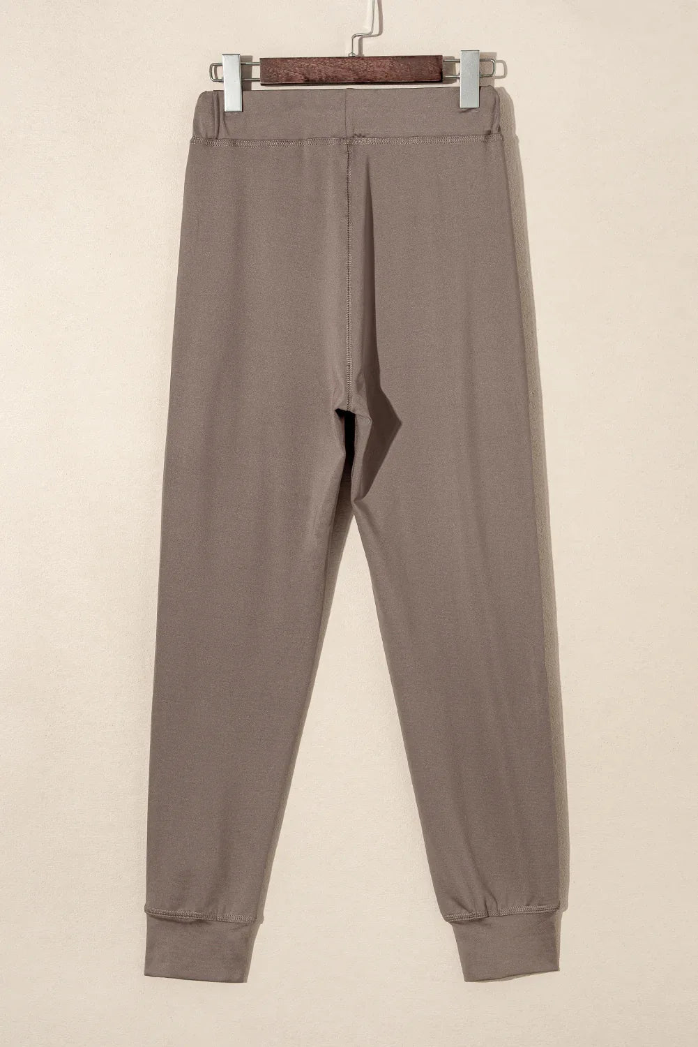 Black Drawstring Elastic Waistband Pocketed Joggers - Windgat