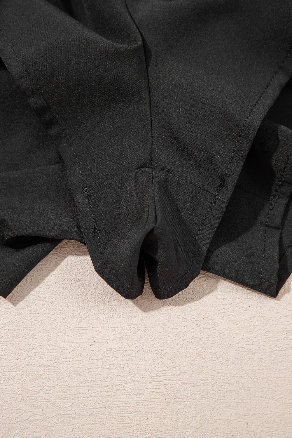 Bright Pink Crossed Waist Tiered Flowy Shorts - Windgat