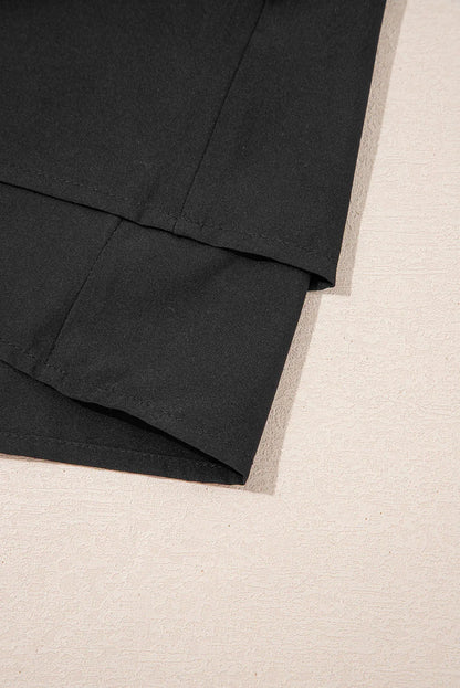 Bright Pink Crossed Waist Tiered Flowy Shorts - Windgat