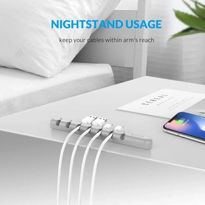 7 Slot Desktop Workspace Cable Wire Management Tray Organizer - Windgat