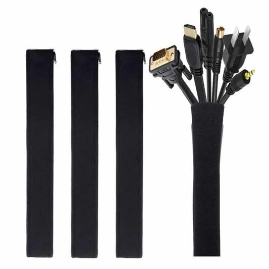 Home Office Electronic Cable Management Sleeve Organiser 4 Set - Windgat