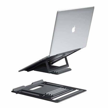 Non-Slip Silicone Pad Aluminium Alloy Notebook/Laptop Holder - Windgat