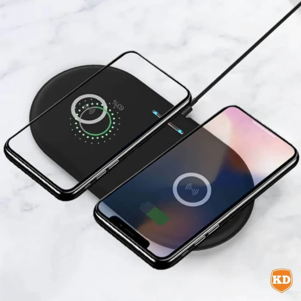 15W 2-in-1 Phone Watch Fast Charging Dock Qi Wireless Charger - Windgat