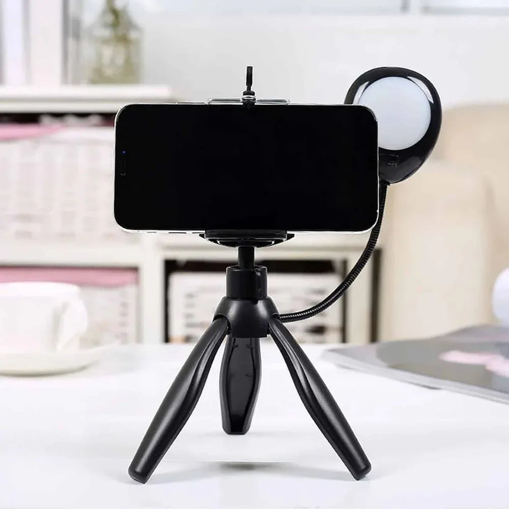 Live Stream/Selfie Mini Tripod and Ring Light for Smartphones - Windgat