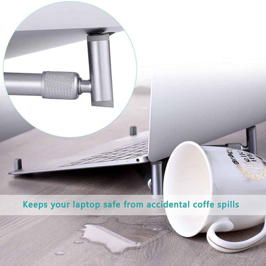 X-Shaped Adjustable Aluminium Ergonomic MacBook Laptop Stand - Windgat