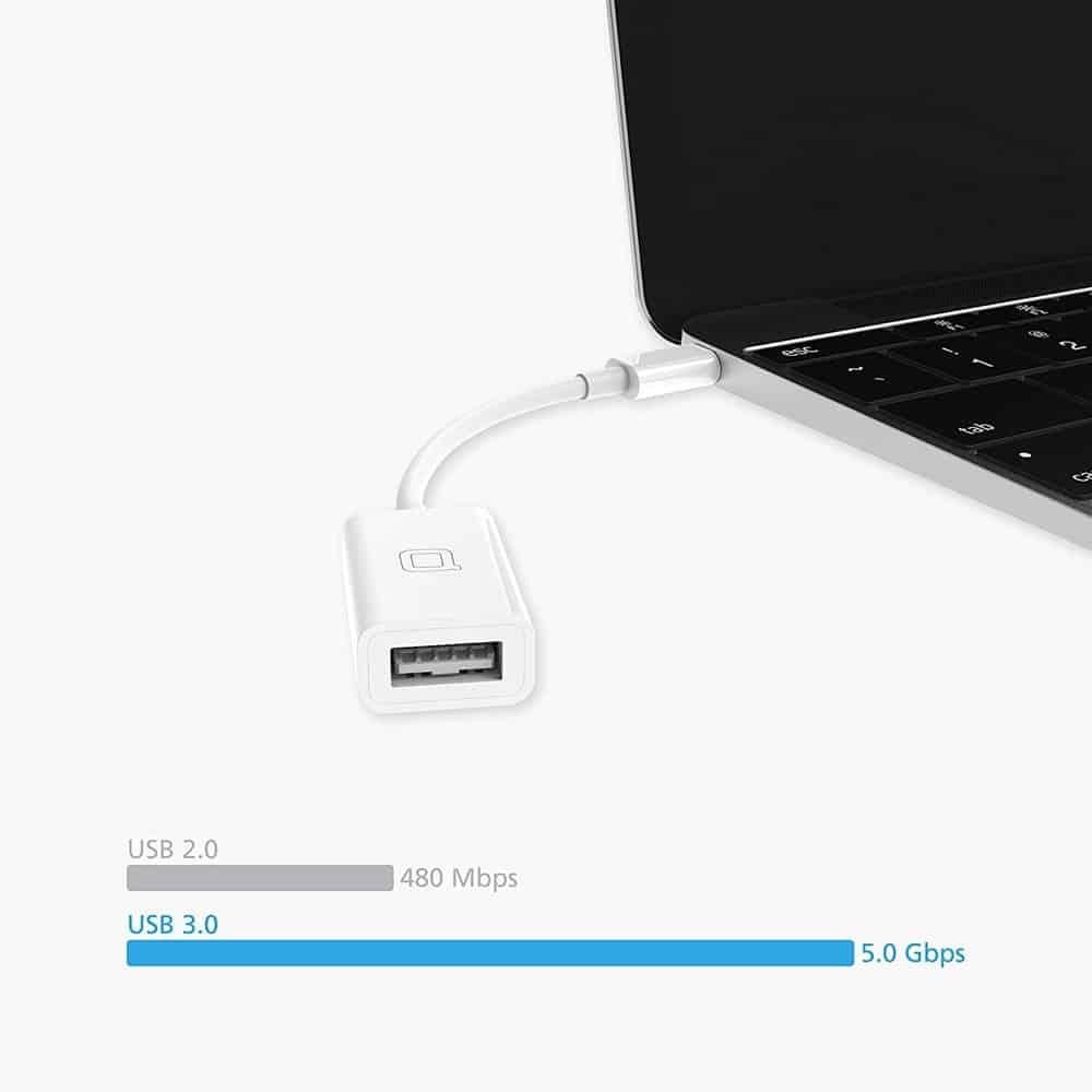 Fast Male USB-C to Female USB A 3.0 OTG Cable Adapter - Windgat
