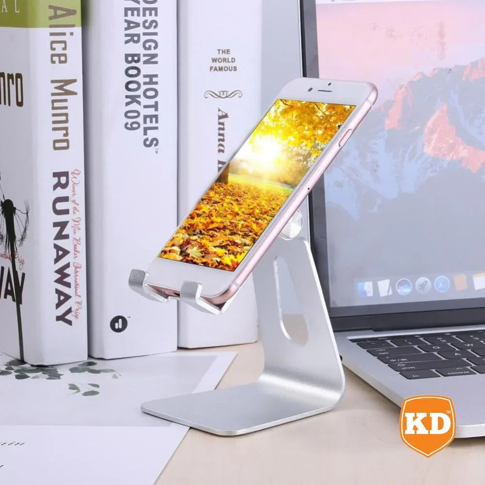 Mobile Phone Desktop Adjustable Dock Cradle - Silver - Windgat