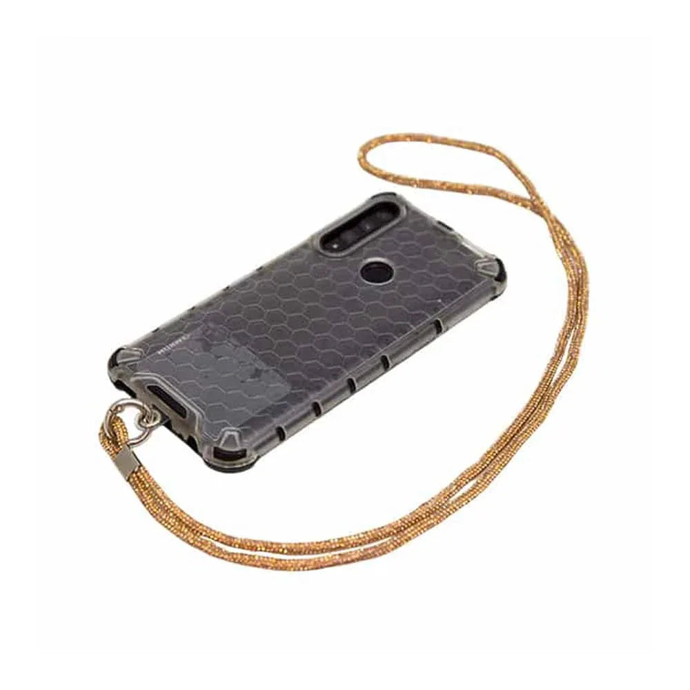 Universal Cell Phone Diamond Lanyard Silver 1x Neck Strap 1x Wrist Strap - Windgat