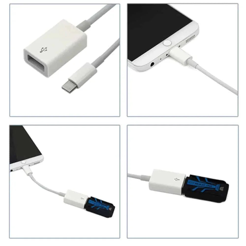 Fast Male USB-C to Female USB A 3.0 OTG Cable Adapter - Windgat