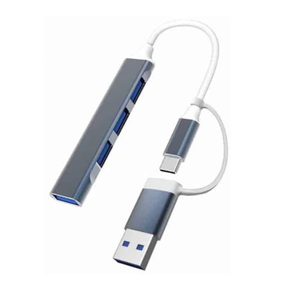 3-Port Type-C to USB 3.0 Hub- Data Transfer- Laptops, PCs & Phones - Windgat