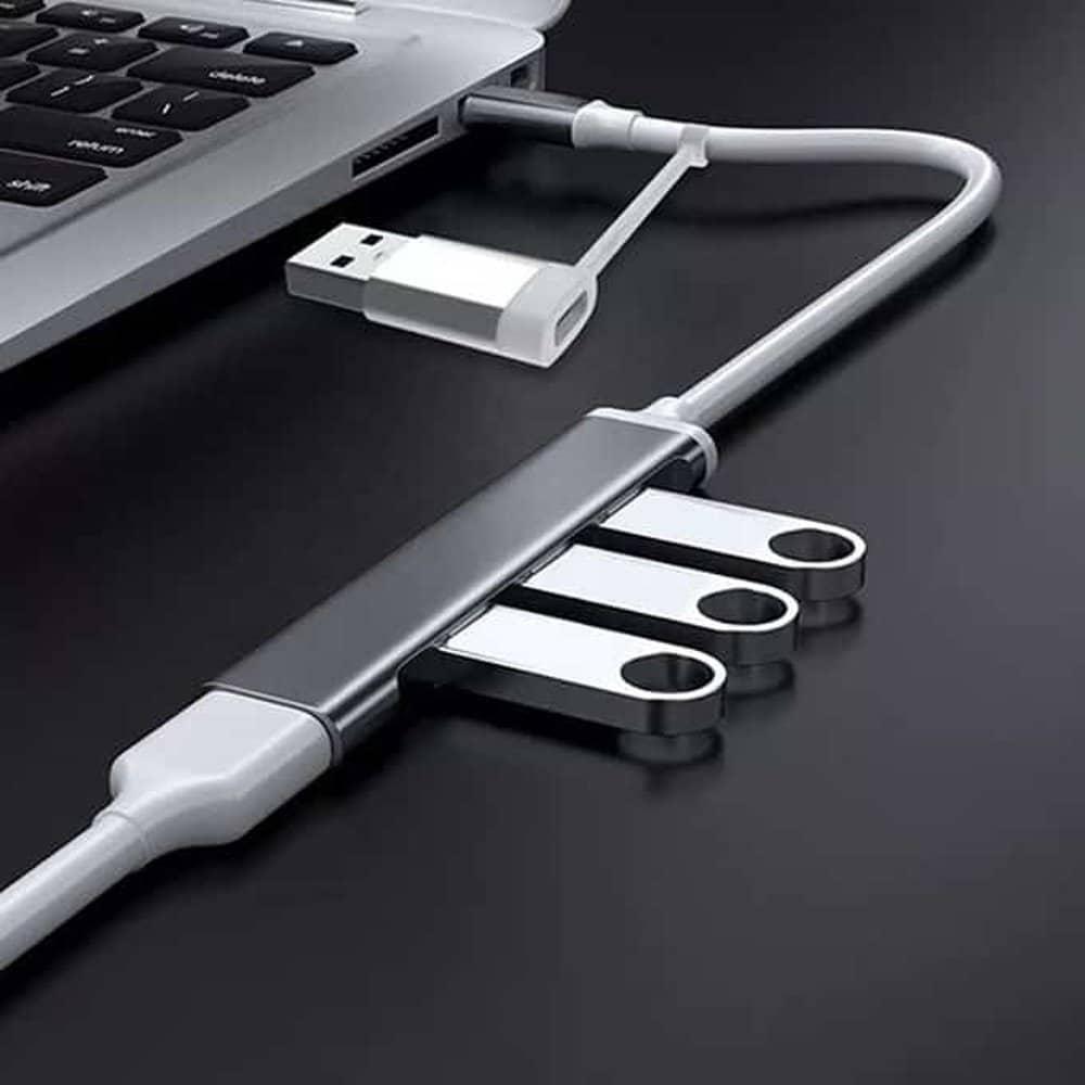 3-Port Type-C to USB 3.0 Hub- Data Transfer- Laptops, PCs & Phones - Windgat