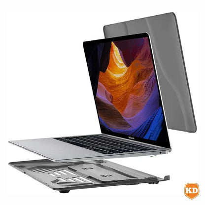 Laptop Hard Case for MacBook Air 13.3 (2018) A1932 - Black - Windgat