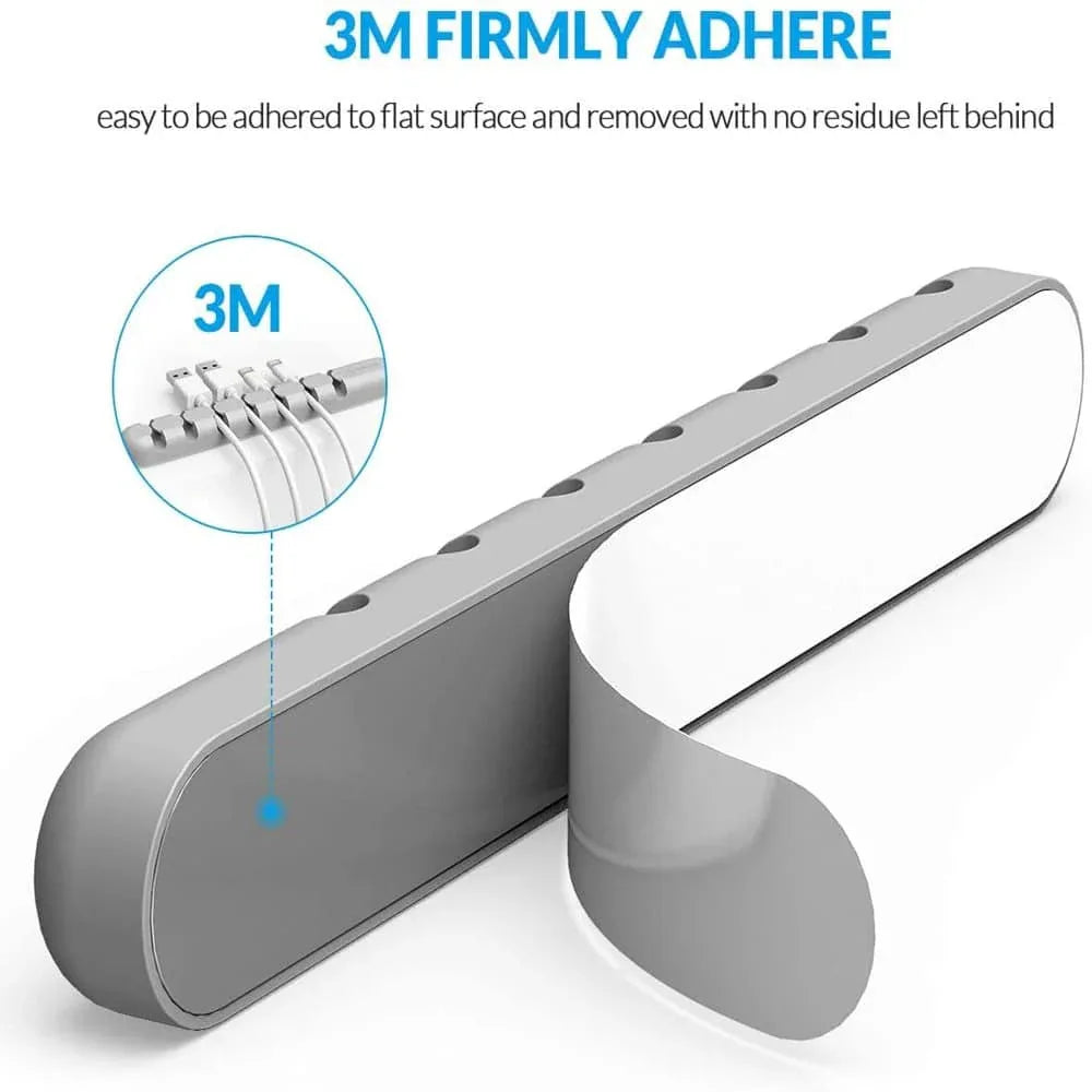 7 Slot Desktop Workspace Cable Wire Management Tray Organizer - Windgat