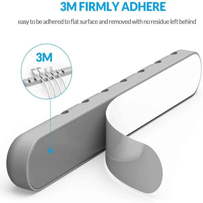 7 Slot Desktop Workspace Cable Wire Management Tray Organizer - Windgat