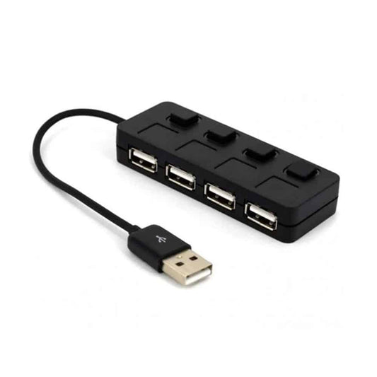 High Speed USB 2.0 4-Port USB Expansion Hub + Light Switches - Windgat