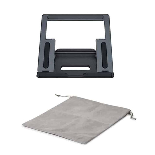 Non-Slip Silicone Pad Aluminium Alloy Notebook/Laptop Holder - Windgat