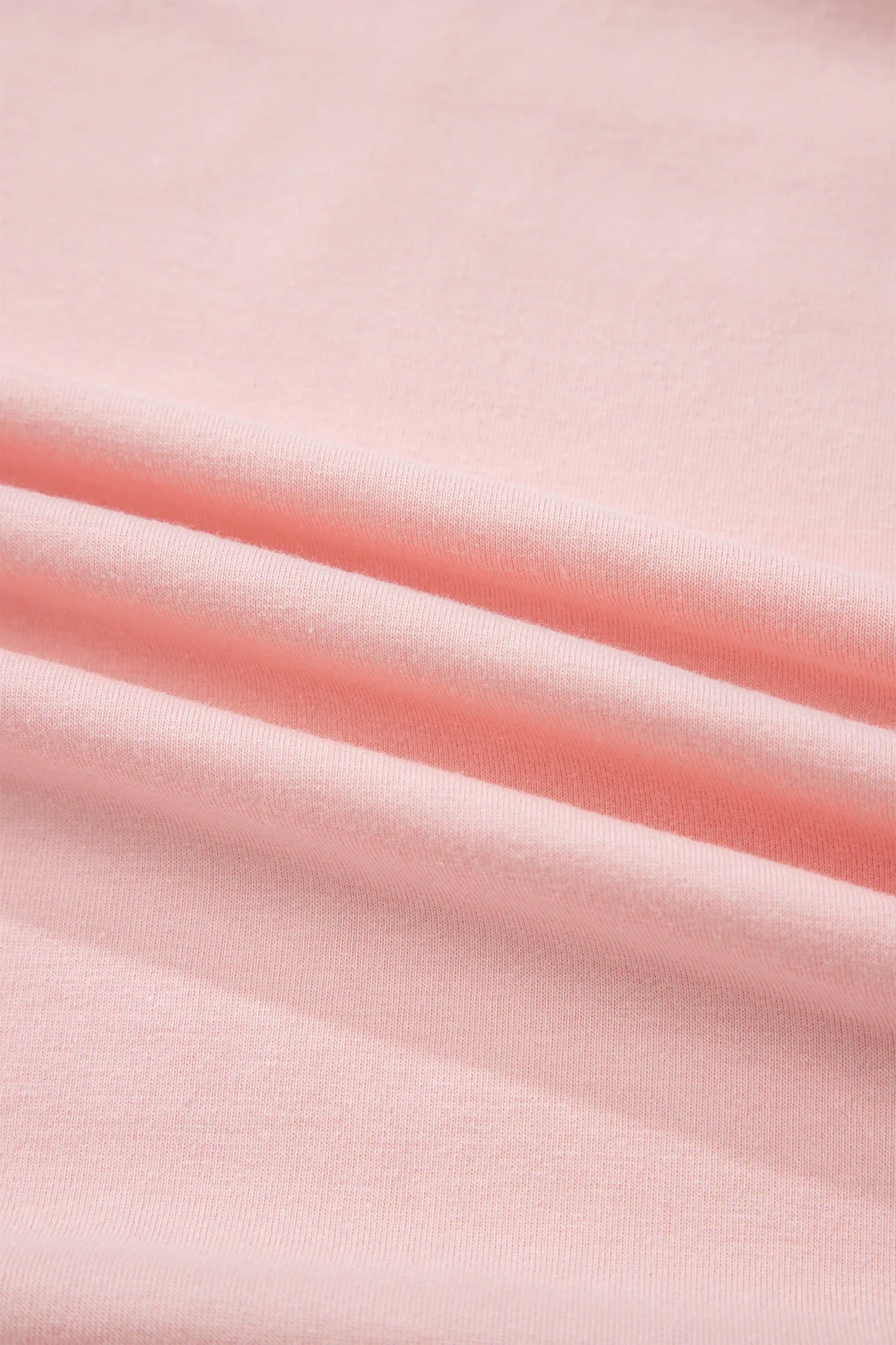 Gossamer Pink Plus Size Solid Color Asymmetric Neck Short Sleeve Blouse - Windgat