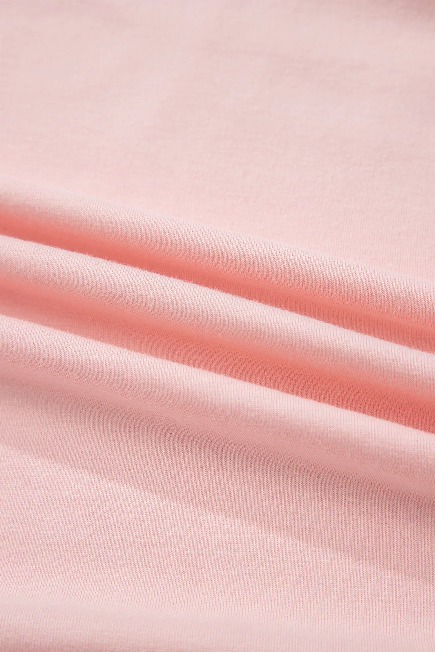 Gossamer Pink Plus Size Solid Color Asymmetric Neck Short Sleeve Blouse - Windgat