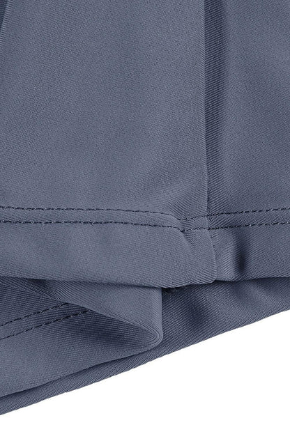 Plus Size Navy Blue Skirted Swim Bikini Bottom - Windgat